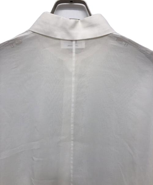 1er Arrondissement（プルミエ アロンディスモン）1er Arrondissement (プルミエ アロンディスモン) コットンオーガンジーポンチョシャツ ホワイト サイズ:36の古着・服飾アイテム