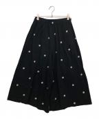 mizuiro-indミズイロインド）の古着「ドットワイドパンツ」｜ブラック