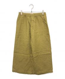 one wash（ワンウォッシュ）の古着「リネンパンツ」｜カーキ