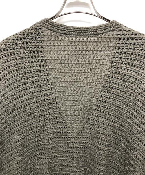 C.T.plage（シーティープラージュ）C.T.plage (シーティープラージュ) Cotton linen pattern cardigan カーキ サイズ:40の古着・服飾アイテム