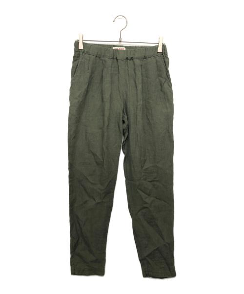 one wash（ワンウォッシュ）one wash (ワンウォッシュ) リネンパンツ カーキ サイズ:Sの古着・服飾アイテム