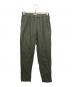 one wash（ワンウォッシュ）の古着「リネンパンツ」｜カーキ