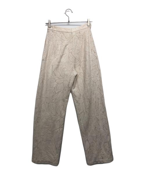 CLANE（クラネ）CLANE (クラネ) CURTAIN LACE TUCK PANTS(カーテンレースタックパンツ) ベージュ サイズ:1の古着・服飾アイテム