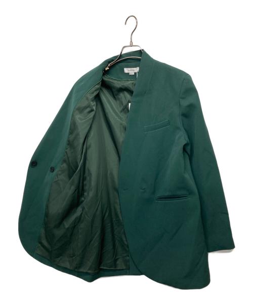 Ameri（アメリ）Ameri (アメリ) ESSENTIAL CURVE COLLAR JACKET グリーン サイズ:XSの古着・服飾アイテム