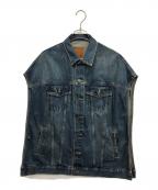 Spick and Spanスピックアンドスパン）の古着「51/2 3RD PONCHO DENIM」｜インディゴ