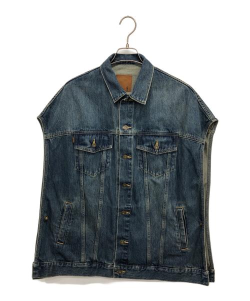 Spick and Span（スピック＆スパン）Spick and Span (スピックアンドスパン) 51/2 3RD PONCHO DENIM インディゴ サイズ:Fの古着・服飾アイテム