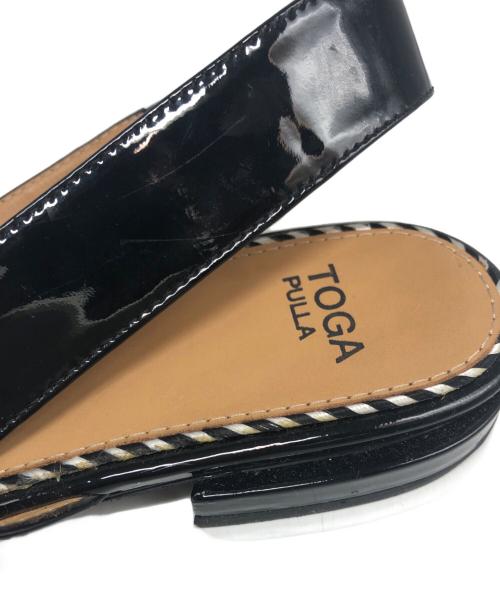 TOGA PULLA（トーガ プルラ）TOGA PULLA (トーガ プルラ) メッシュサンダル ブラック サイズ:23.5の古着・服飾アイテム