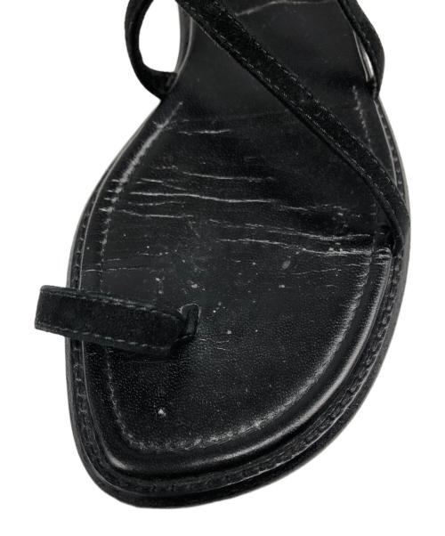 Manolo Blahnik（マノロブラニク）Manolo Blahnik (マノロブラニク) レースアップサンダル ブラック サイズ:38の古着・服飾アイテム