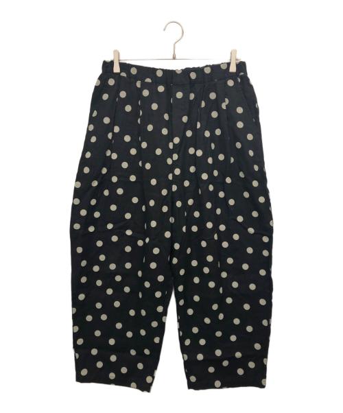 journal standard luxe（ジャーナルスタンダード ラックス）journal standard luxe (ジャーナルスタンダード ラックス) ドットリネンパンツ ブラック サイズ:表記無しの古着・服飾アイテム