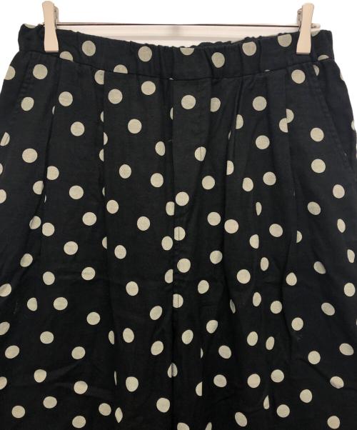 journal standard luxe（ジャーナルスタンダード ラックス）journal standard luxe (ジャーナルスタンダード ラックス) ドットリネンパンツ ブラック サイズ:表記無しの古着・服飾アイテム