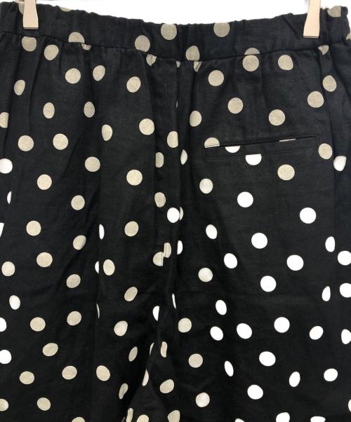 journal standard luxe（ジャーナルスタンダード ラックス）journal standard luxe (ジャーナルスタンダード ラックス) ドットリネンパンツ ブラック サイズ:表記無しの古着・服飾アイテム