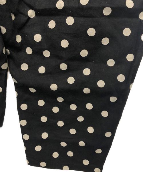 journal standard luxe（ジャーナルスタンダード ラックス）journal standard luxe (ジャーナルスタンダード ラックス) ドットリネンパンツ ブラック サイズ:表記無しの古着・服飾アイテム