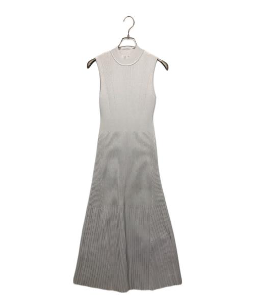 anuans（アニュアンス）anuans (アニュアンス) セミマーメイドニットワンピース グレー サイズ:M 未使用品の古着・服飾アイテム