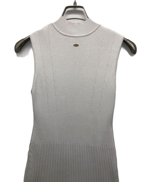 anuans（アニュアンス）anuans (アニュアンス) セミマーメイドニットワンピース グレー サイズ:M 未使用品の古着・服飾アイテム