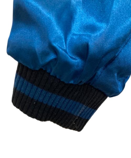 花旅楽団（ハナタビガクダン）花旅楽団 (ハナタビガクダン) リバーシブルスカジャン ブルー サイズ:Lの古着・服飾アイテム