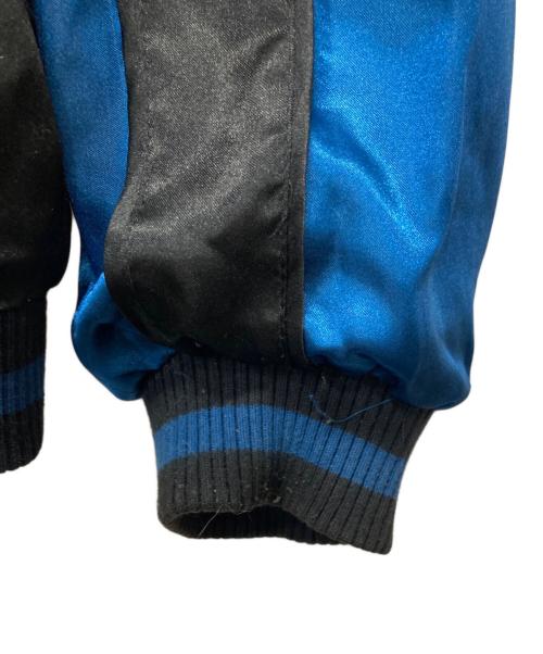 花旅楽団（ハナタビガクダン）花旅楽団 (ハナタビガクダン) リバーシブルスカジャン ブルー サイズ:Lの古着・服飾アイテム