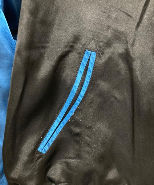 花旅楽団（ハナタビガクダン）花旅楽団 (ハナタビガクダン) リバーシブルスカジャン ブルー サイズ:Lの古着・服飾アイテム