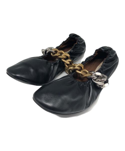 STELLA McCARTNEY（ステラマッカートニー）STELLA McCARTNEY (ステラマッカートニー) チェーンフラットシューズ ブラック サイズ:36 1/2の古着・服飾アイテム