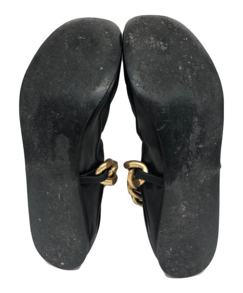 STELLA McCARTNEY（ステラマッカートニー）STELLA McCARTNEY (ステラマッカートニー) チェーンフラットシューズ ブラック サイズ:36 1/2の古着・服飾アイテム