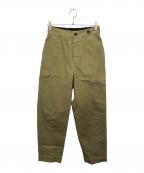 MHLエムエイチエル）の古着「デーンズコットンドリルパンツ」｜オリーブ