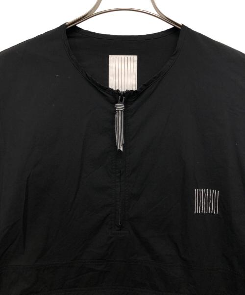 Stripes For Creative（ストライプ フォー クリエイティブ）Stripes For Creative (ストライプ フォー クリエイティブ) HALF ZIP NYLON SHIRT ブラック サイズ:XLの古着・服飾アイテム