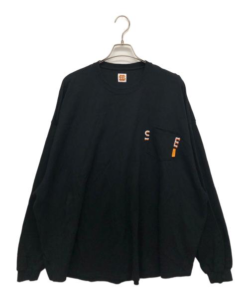 SEESEE（シーシー）SEESEE (シーシー) ロングスリーブカットソー ブラック サイズ:Lの古着・服飾アイテム