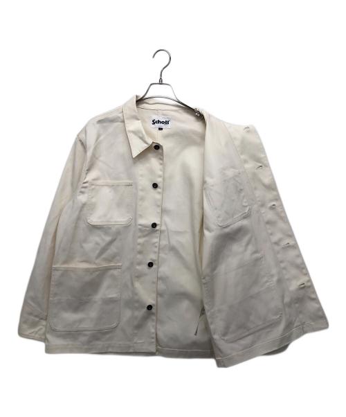 Schott（ショット）Schott (ショット) TC WORK COVERALL アイボリー サイズ:Lの古着・服飾アイテム
