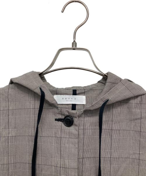 SETTO（セット）setto (セット) フーデッドコート グレー サイズ:Fの古着・服飾アイテム