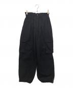 ETRE TOKYOエトレトウキョウ）の古着「ナイロンカーゴパンツ」｜ブラック