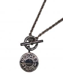 HERMES（エルメス）の古着「アミュレットHエクスリブリスネックレス」｜シルバー