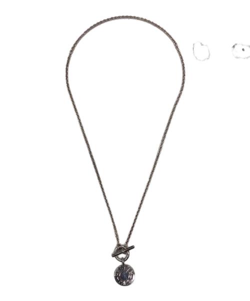 HERMES（エルメス）HERMES (エルメス) アミュレットHエクスリブリスネックレス シルバーの古着・服飾アイテム