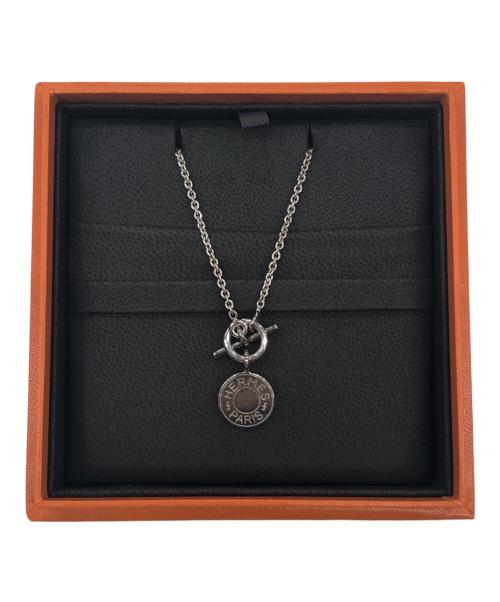 HERMES（エルメス）HERMES (エルメス) アミュレットHエクスリブリスネックレス シルバーの古着・服飾アイテム