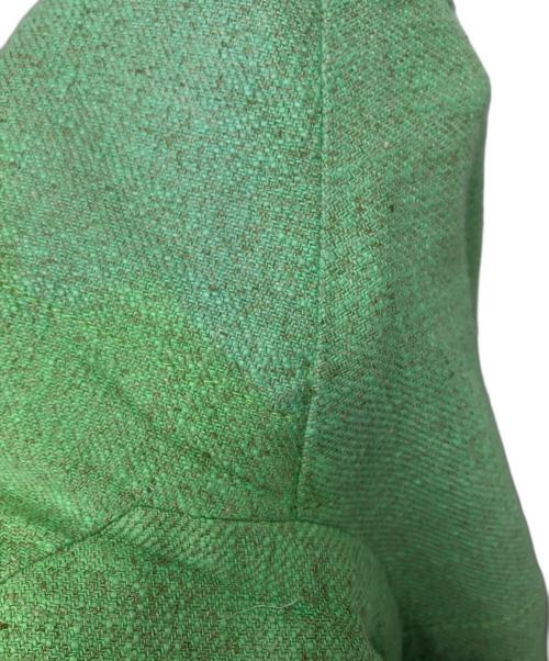 JIL SANDER（ジルサンダー）JIL SANDER (ジルサンダー) リネン混テーラードジャケット 黄緑 サイズ:36の古着・服飾アイテム
