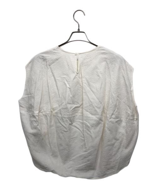 BEARDSLEY（ビアズリー）BEARDSLEY (ビアズリー) ノースリーブブラウス ホワイト サイズ:Fの古着・服飾アイテム