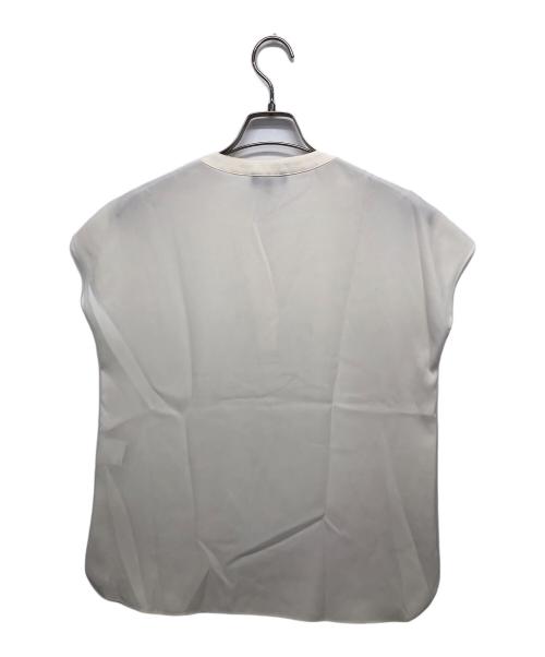 theory（セオリー）theory (セオリー) スキッパーブラウス ベージュ サイズ:Sの古着・服飾アイテム