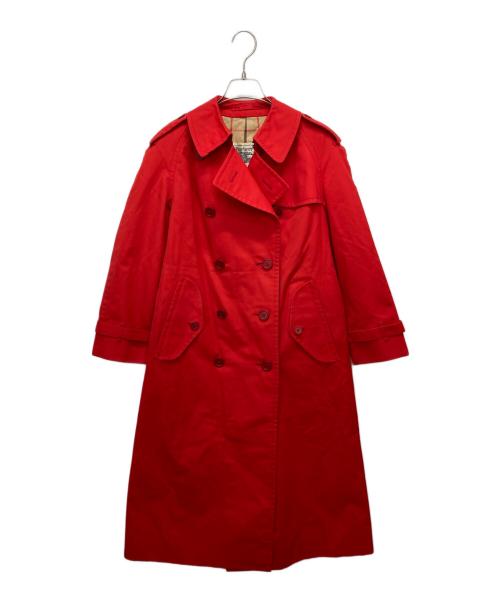 Burberry's（バーバリー）Burberry's (バーバリーズ) 裏地ノバチェックトレンチコート レッド サイズ:Mの古着・服飾アイテム