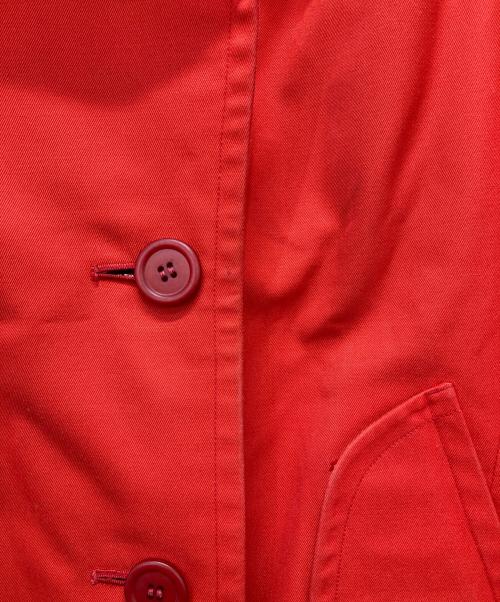 Burberry's（バーバリー）Burberry's (バーバリーズ) 裏地ノバチェックトレンチコート レッド サイズ:Mの古着・服飾アイテム