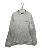 A.P.C.アーペーセー）の古着「ロゴ刺繍クルーネックスウェット」｜グレー