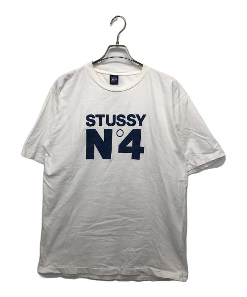 stussy（ステューシー）stussy (ステューシー) N4プリントTシャツ ホワイト サイズ:Lの古着・服飾アイテム
