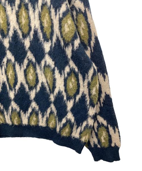 JOURNAL STANDARD（ジャーナルスタンダード）JOURNAL STANDARD (ジャーナルスタンダード) モヘヤミックスジャカードニット ネイビー サイズ:XLの古着・服飾アイテム