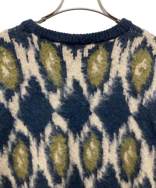 JOURNAL STANDARD（ジャーナルスタンダード）JOURNAL STANDARD (ジャーナルスタンダード) モヘヤミックスジャカードニット ネイビー サイズ:XLの古着・服飾アイテム