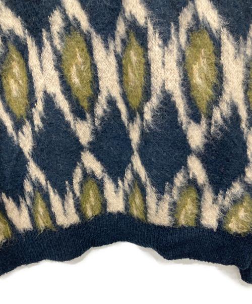 JOURNAL STANDARD（ジャーナルスタンダード）JOURNAL STANDARD (ジャーナルスタンダード) モヘヤミックスジャカードニット ネイビー サイズ:XLの古着・服飾アイテム