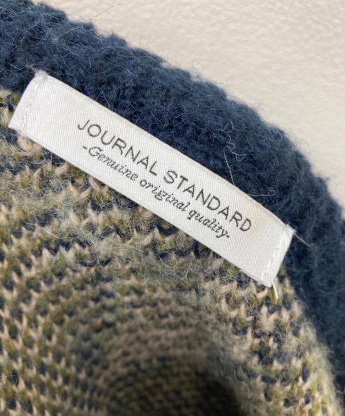 JOURNAL STANDARD（ジャーナルスタンダード）JOURNAL STANDARD (ジャーナルスタンダード) モヘヤミックスジャカードニット ネイビー サイズ:XLの古着・服飾アイテム