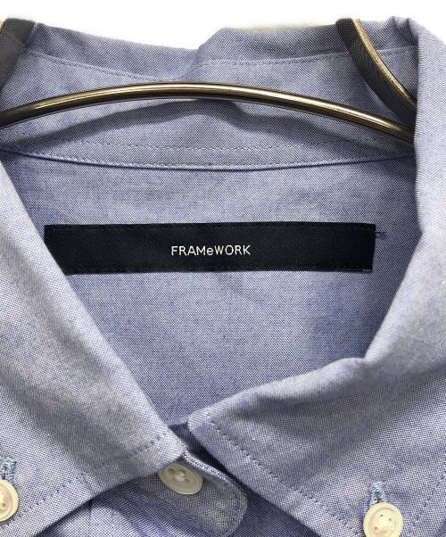 FRAMeWORK（フレームワーク）FRAMeWORK (フレームワーク) ボタンダウンシャツ ブルー サイズ:表記無しの古着・服飾アイテム