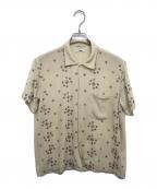 BODEボーディ）の古着「StarCrossStitchBowlingShirt(スタークロスステッチボウリングシャツ)」｜ベージュ