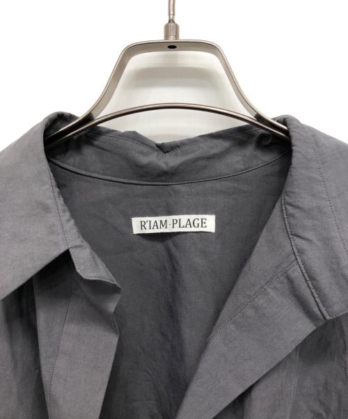 R'IAM-Plage（リアムプラージュ）R'IAM-Plage (リアムプラージュ) フォルムスキッパー半袖シャツ グレー サイズ:表記無しの古着・服飾アイテム