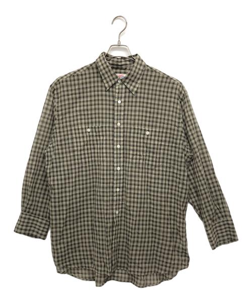 Spick and Span（スピック＆スパン）Spick and Span (スピックアンドスパン) コットンボイルチェックシャツ グレー サイズ:表記無しの古着・服飾アイテム