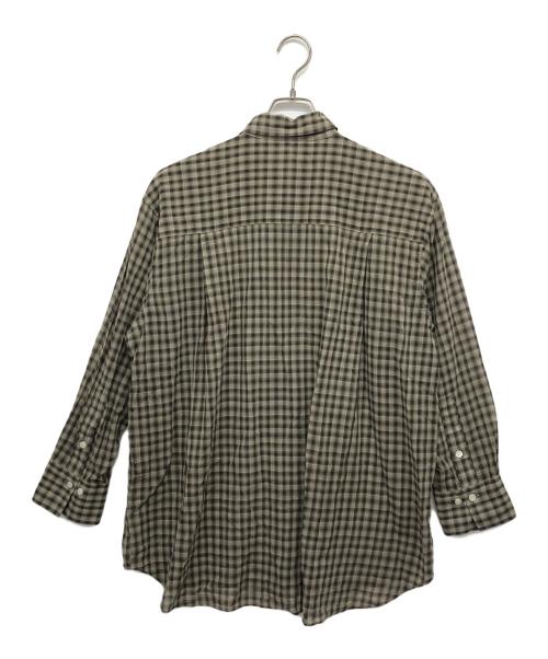 Spick and Span（スピック＆スパン）Spick and Span (スピックアンドスパン) コットンボイルチェックシャツ グレー サイズ:表記無しの古着・服飾アイテム