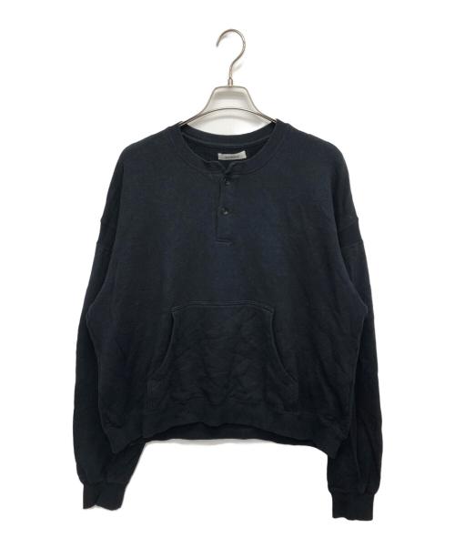 MATSUFUJI（マツフジ）MATSUFUJI (マツフジ) ヘンリーネックスウェット ブラック サイズ:3の古着・服飾アイテム