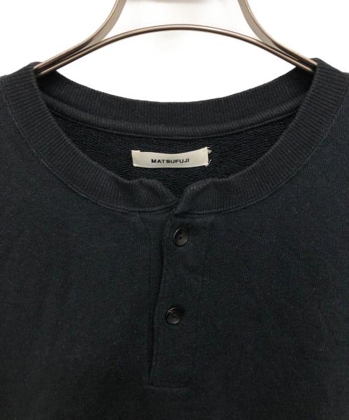 MATSUFUJI（マツフジ）MATSUFUJI (マツフジ) ヘンリーネックスウェット ブラック サイズ:3の古着・服飾アイテム